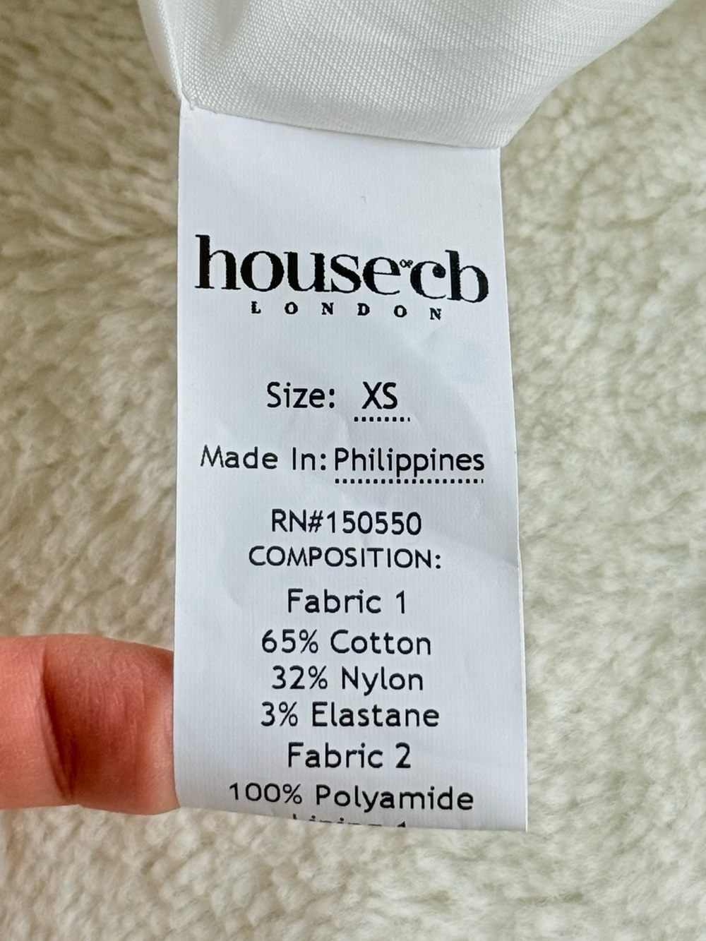 House of CB Cream Mini Dress with Lace Bodice - Picture 12 of 13